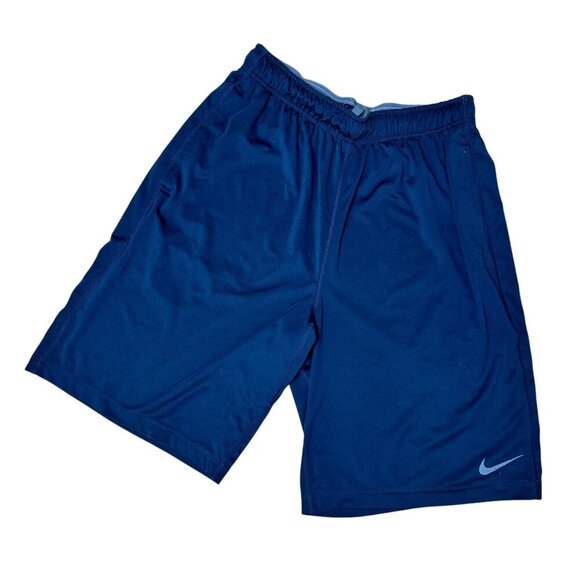 NIKE Dri-Fit Navy Blue Athletic Lounge Shorts Size Medium - Picture 1 of 11